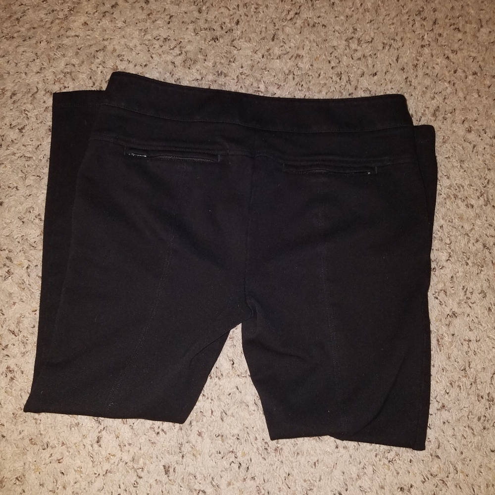 LOFT black petite ponte pants size 8